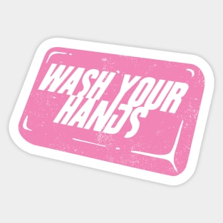 Wash Your Hands Club Soap Fight Flu Virus Quarantine Graphic Sticker